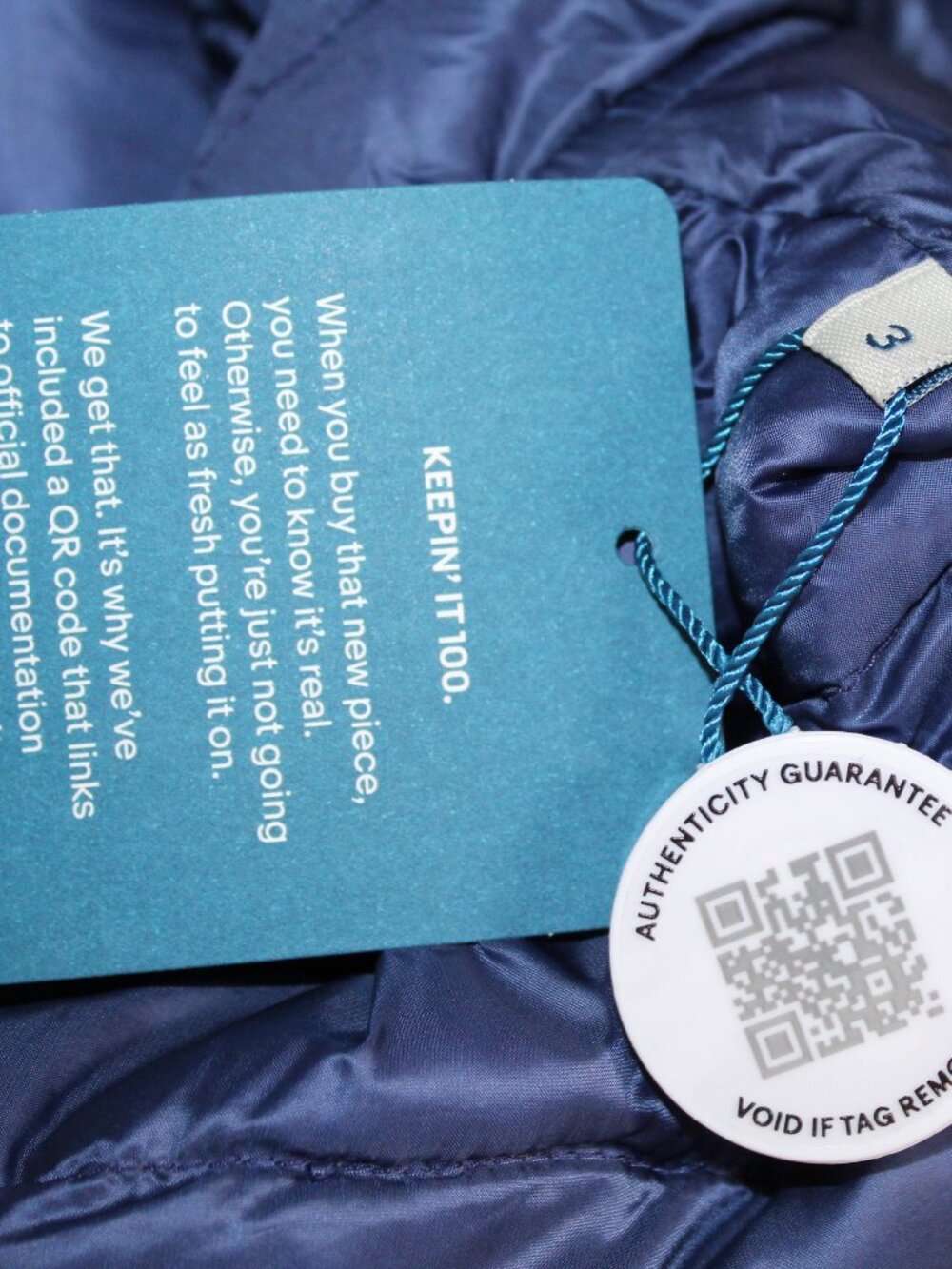 Moncler Light Weight Blue Down Puffer Hooded Coat Jacket Tie Moncler SZ 3 M - Picture 4 of 13